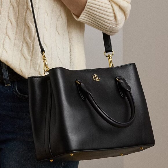 SALE! ✅ Lauren Ralph Lauren LRL Small MARCH Leather Satchel⭐ NWT +Dust Bag - Picture 10 of 17